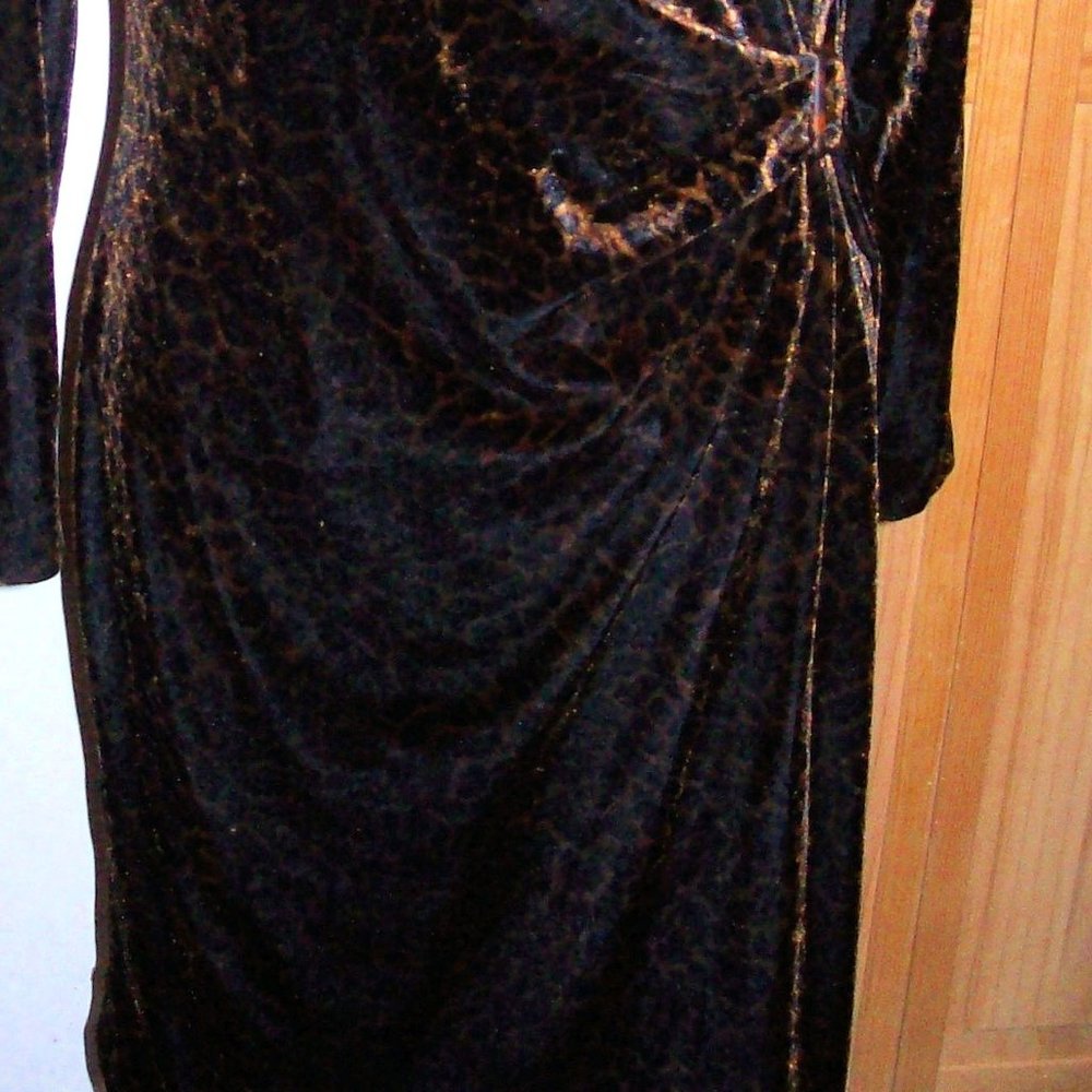 Leopard print ladies dress